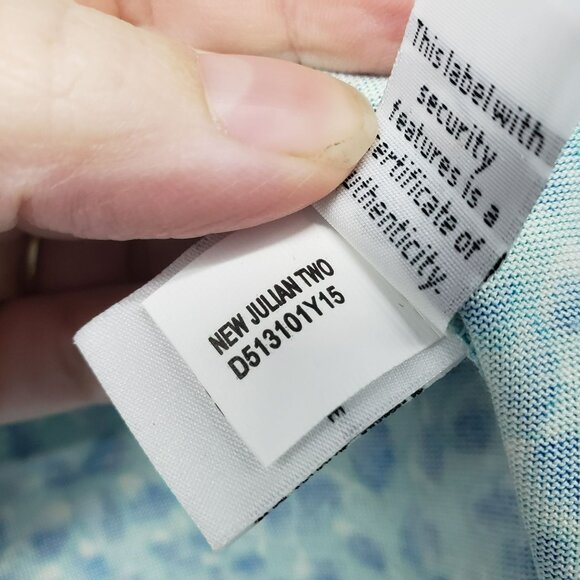 Diane von Furstenberg Julian Two Teal Blue Dot Wrap Dress Career Work Classic 6 - Picture 10 of 14